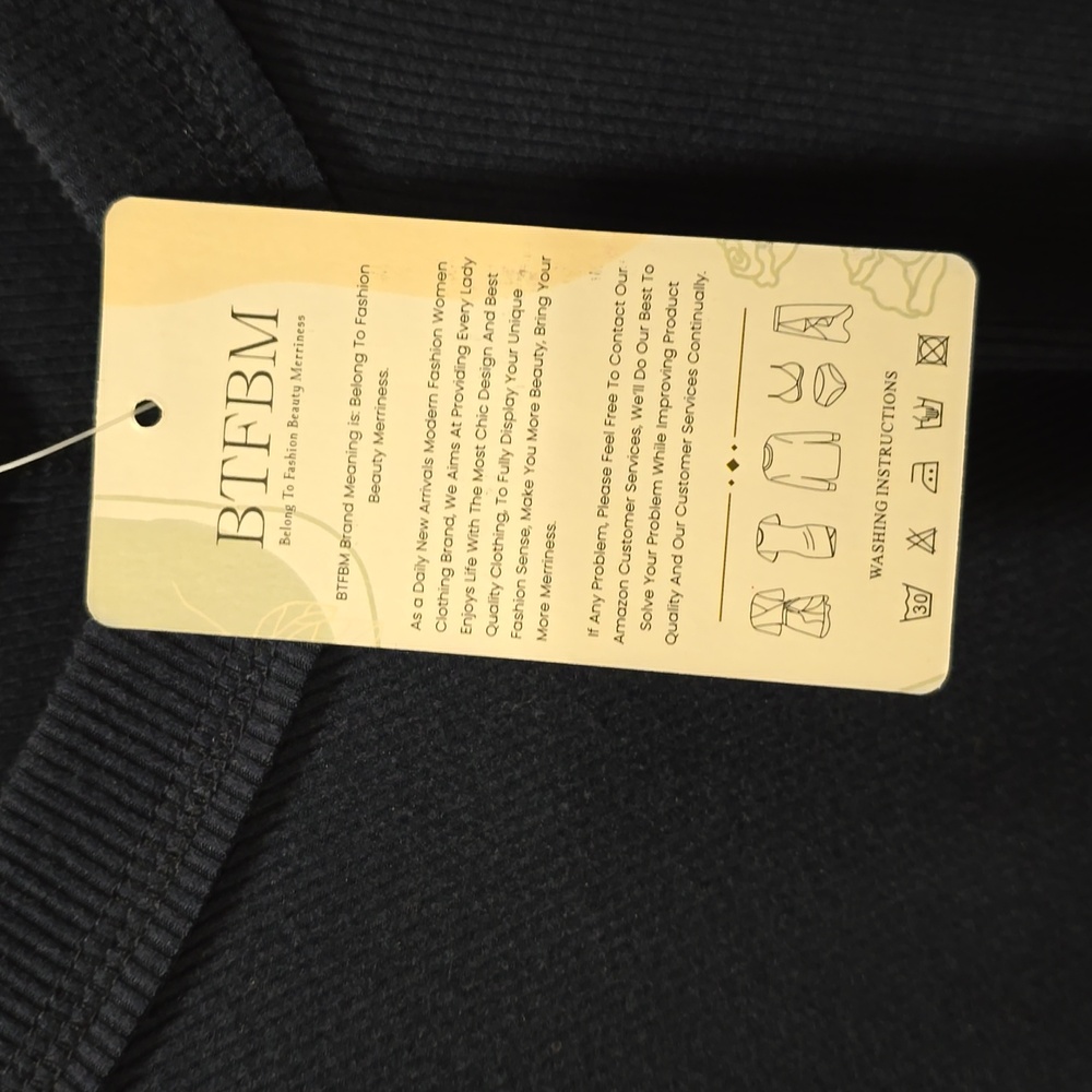 BTFBM Navy Blue Oversized Crew Neck Sweatshirt Sz XL - Picture 13 of 14